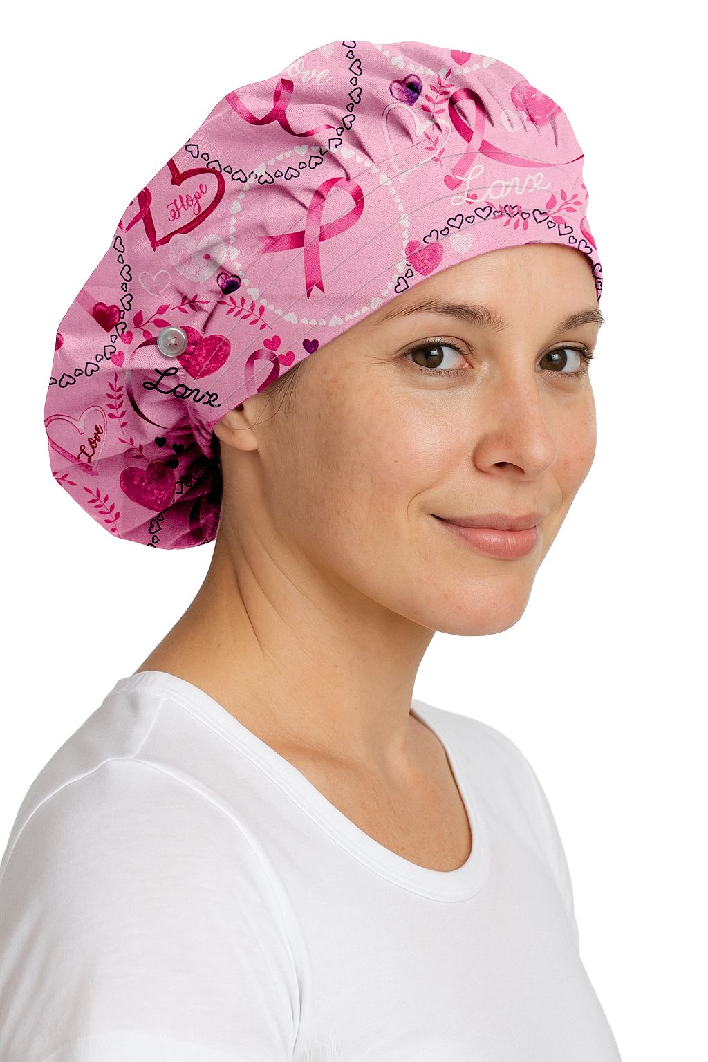 Medichic Helen Printed Bouffant Scrub Cap