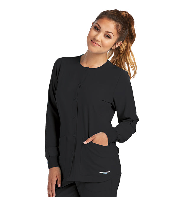 Skechers Stability Snap Warm-Up Scrub Jacket