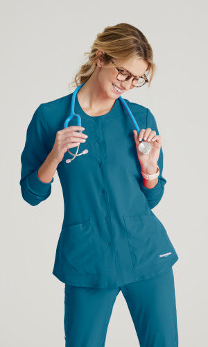 Skechers Stability Snap Warm-Up Scrub Jacket