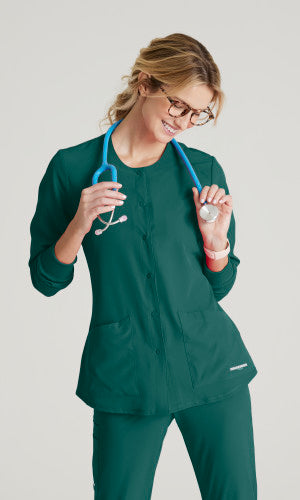 Skechers Stability Snap Warm-Up Scrub Jacket