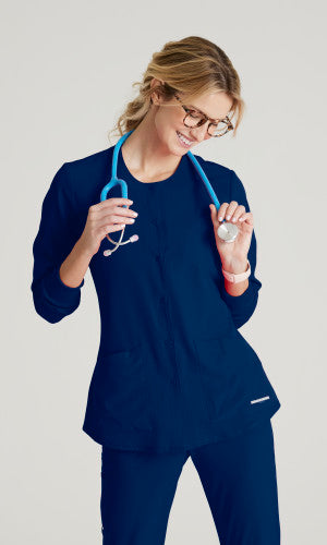 Skechers Stability Snap Warm-Up Scrub Jacket