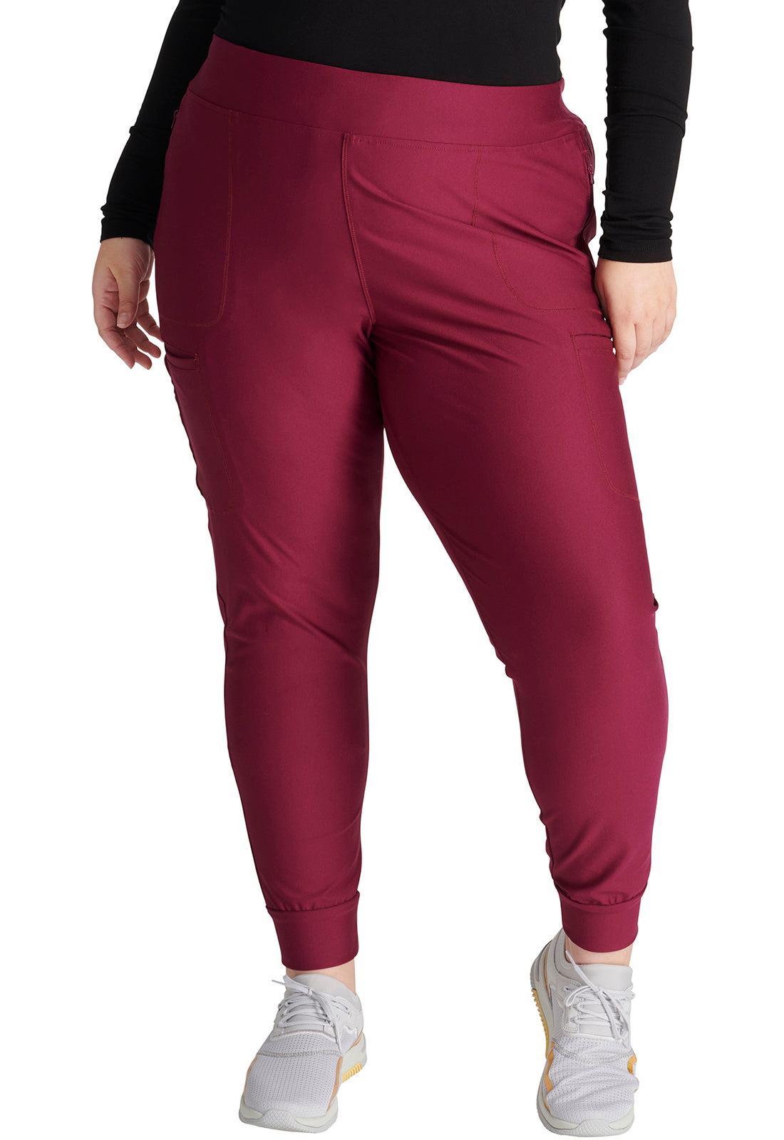 Cherokee Form Mid Rise Tapered Leg Drawstring Jogger Scrub Pants