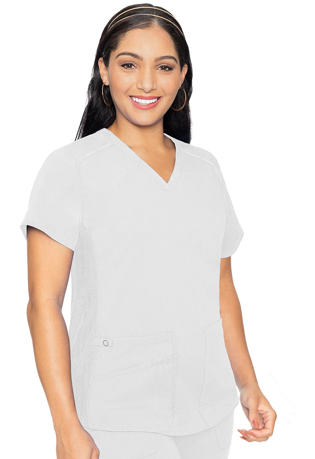 Med Couture Touch V-Neck Shirttail Scrub Top