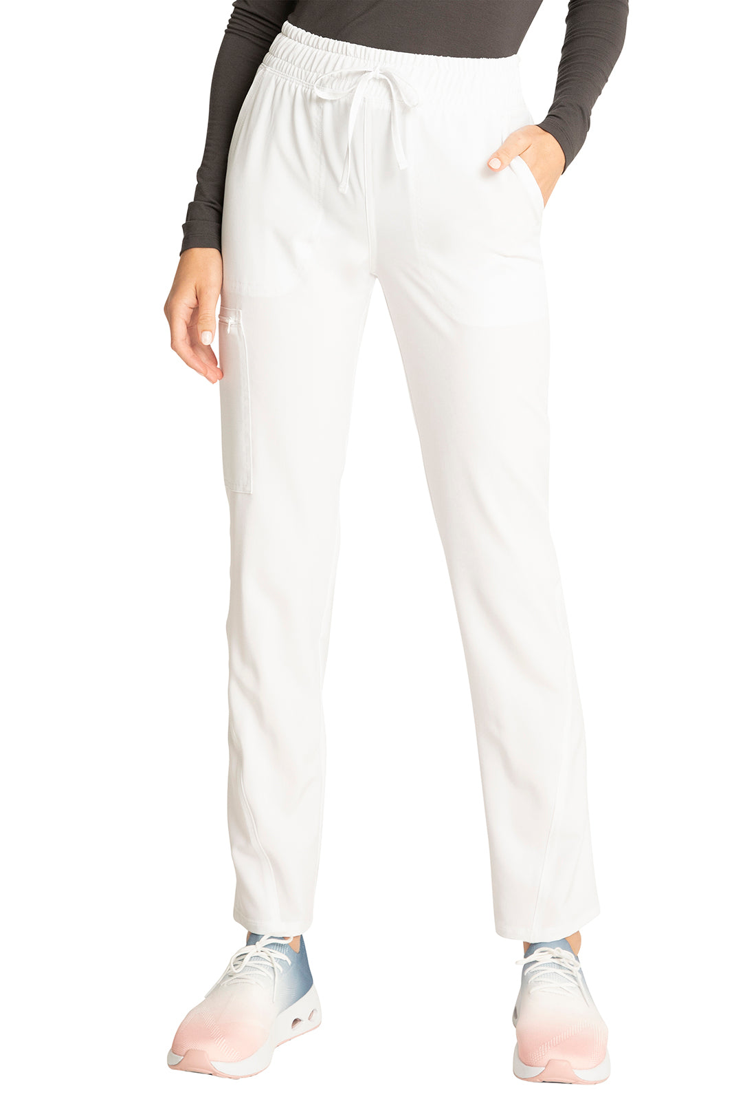Cherokee Allura Mid Rise Tapered Leg Drawstring Scrub Pants