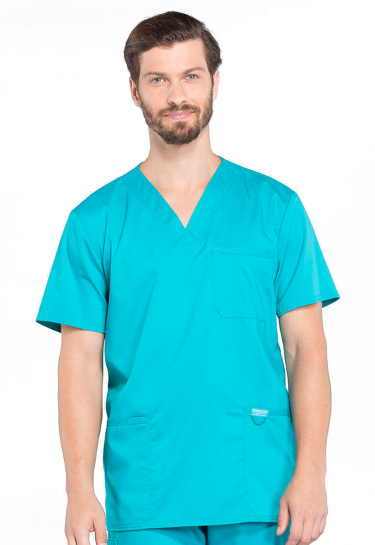 Cherokee Workwear Revolution Mens V-Neck Scrub Top