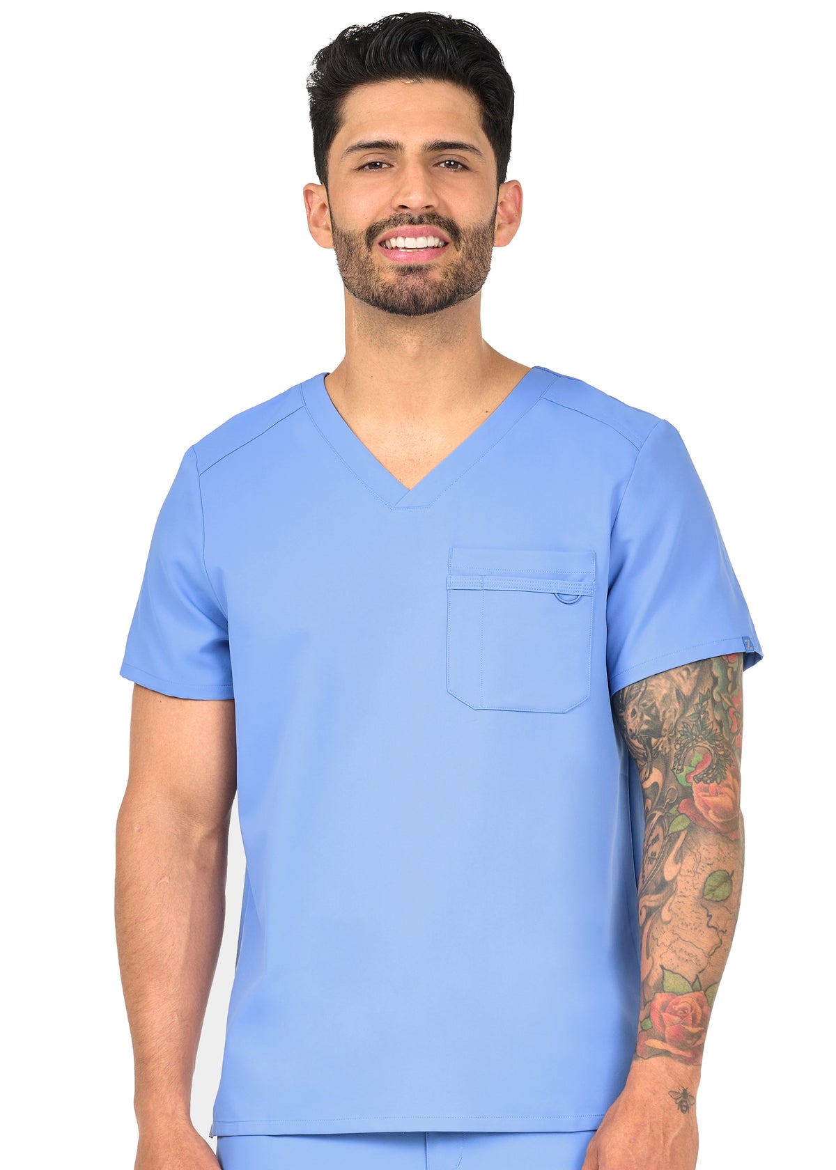 Zavate Studio Mens Trailblazer 1-Pocket Tuck In Scrub Top