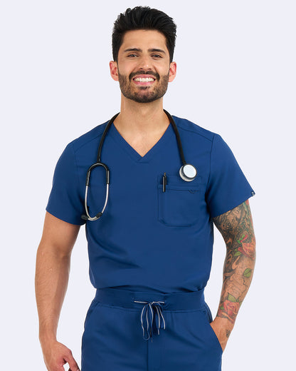 Zavate Studio Mens Trailblazer 1-Pocket Tuck In Scrub Top