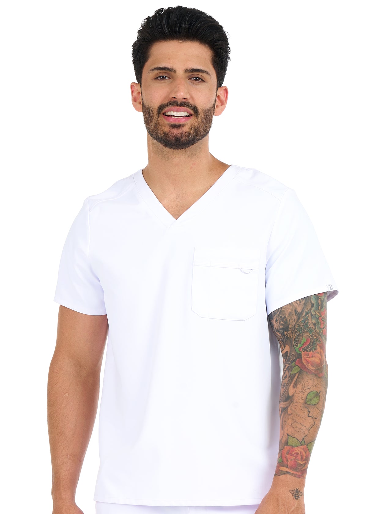 Zavate Studio Mens Trailblazer 1-Pocket Tuck In Scrub Top