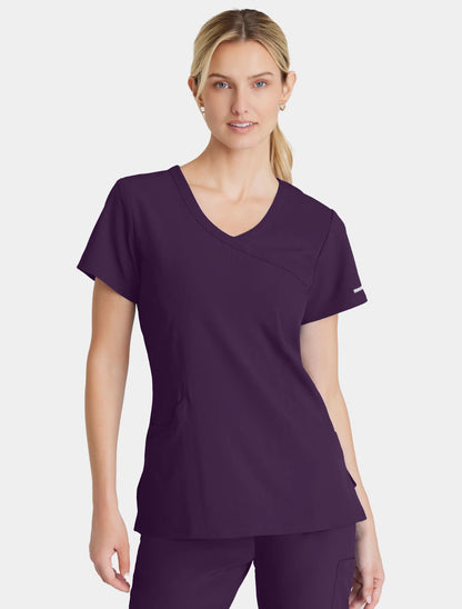Skechers Reliance Mock Wrap Scrub Top
