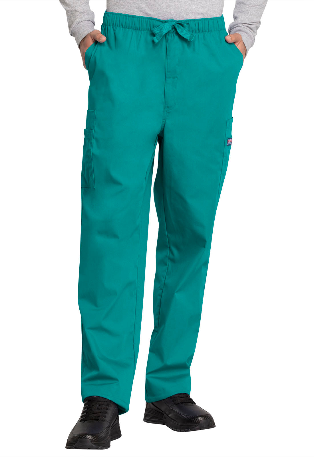 Cherokee Workwear Originals Mens Fly Front Cargo Scrub Pants