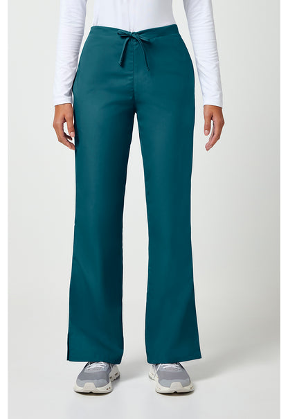 Cherokee Workwear Originals Natural Rise Flare Leg Scrub Drawstring Scrub Pants