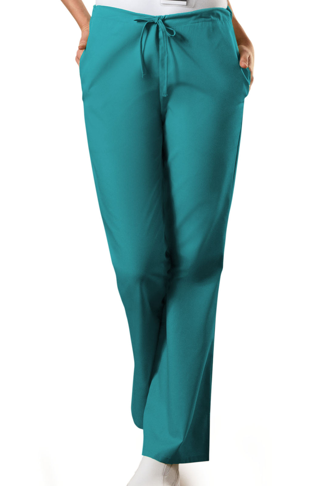 Cherokee Workwear Originals Natural Rise Flare Leg Scrub Drawstring Scrub Pants