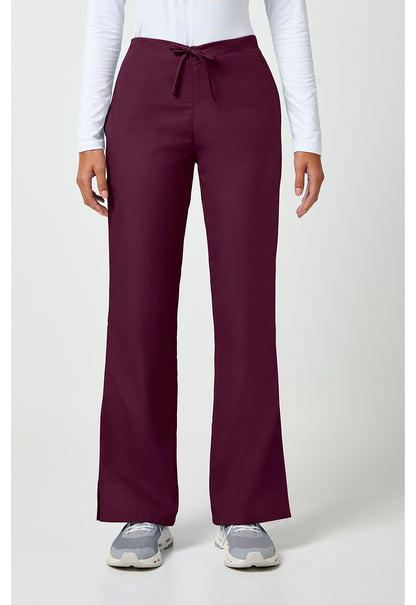 Cherokee Workwear Originals Natural Rise Flare Leg Scrub Drawstring Scrub Pants