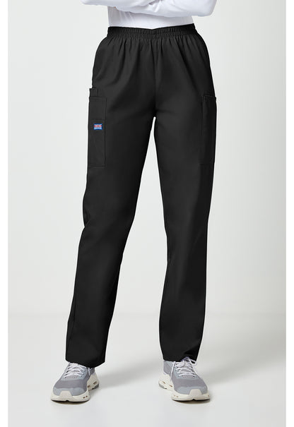 Cherokee Workwear Originals Natural Rise Tapered Pull-On Cargo Scrub Pants