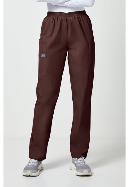 Cherokee Workwear Originals Natural Rise Tapered Pull-On Cargo Scrub Pants