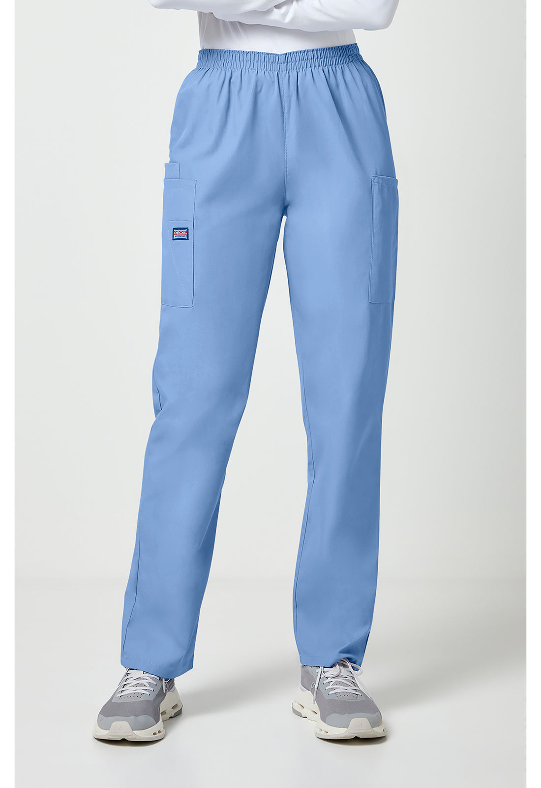 Cherokee Workwear Originals Natural Rise Tapered Pull-On Cargo Scrub Pants