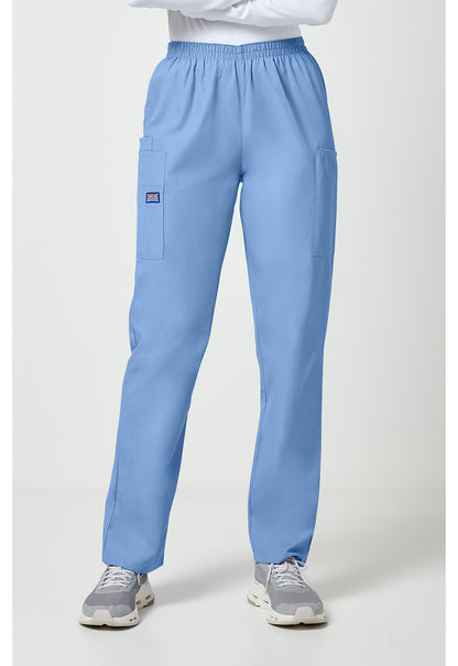 Cherokee Workwear Originals Natural Rise Tapered Pull-On Cargo Scrub Pants
