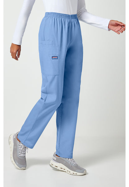 Cherokee Workwear Originals Natural Rise Tapered Pull-On Cargo Scrub Pants