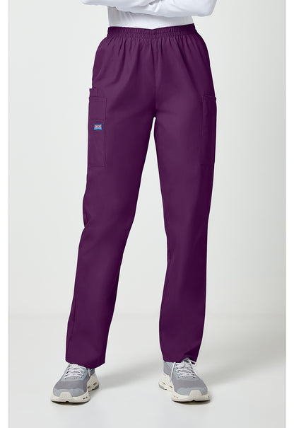 Cherokee Workwear Originals Natural Rise Tapered Pull-On Cargo Scrub Pants