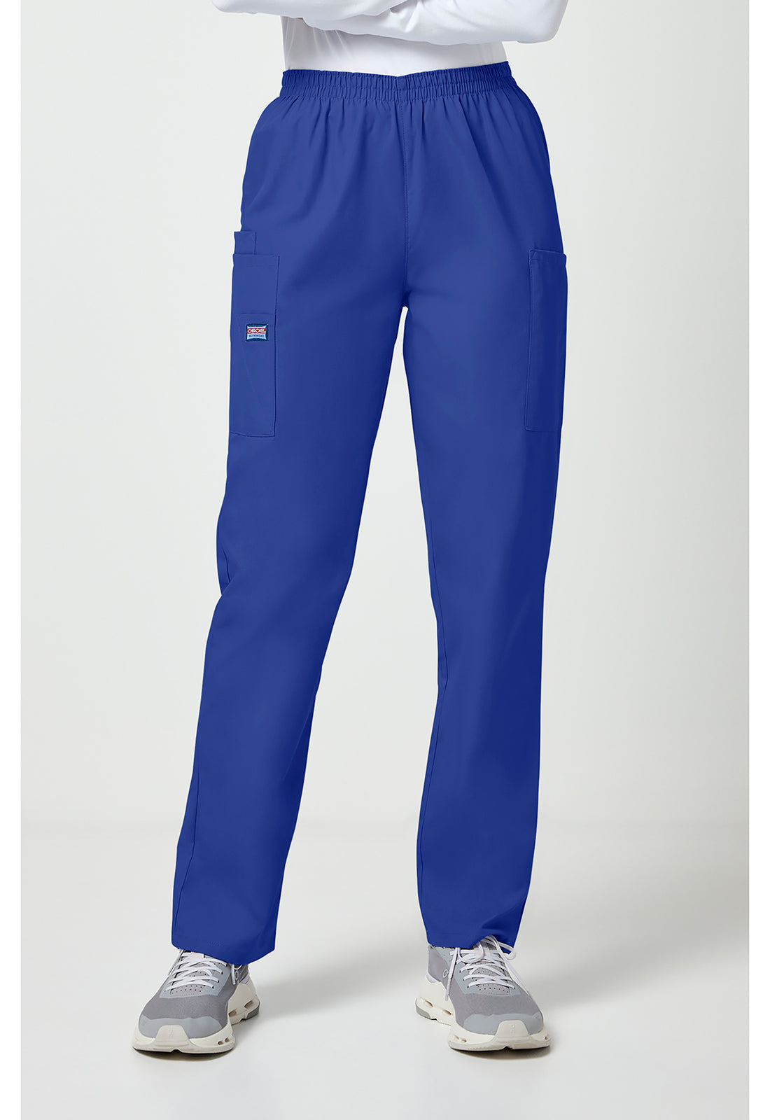 Cherokee Workwear Originals Natural Rise Tapered Pull-On Cargo Scrub Pants
