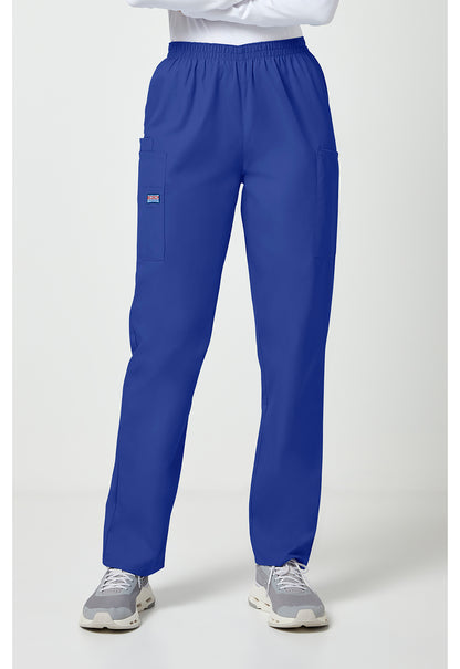 Cherokee Workwear Originals Natural Rise Tapered Pull-On Cargo Scrub Pants