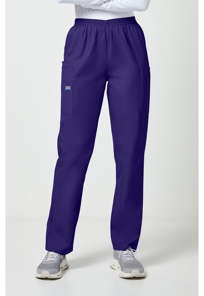 Cherokee Workwear Originals Natural Rise Tapered Pull-On Cargo Scrub Pants