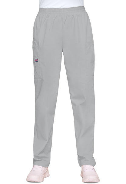 Cherokee Workwear Originals Natural Rise Tapered Pull-On Cargo Scrub Pants