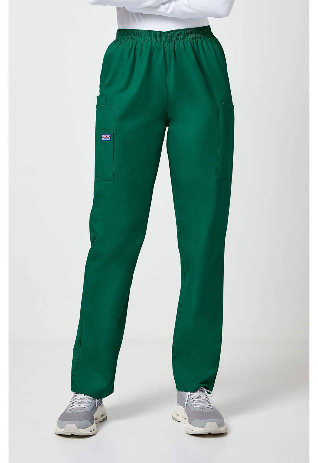 Cherokee Workwear Originals Natural Rise Tapered Pull-On Cargo Scrub Pants