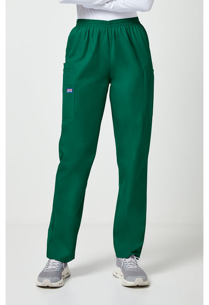Cherokee Workwear Originals Natural Rise Tapered Pull-On Cargo Scrub Pants