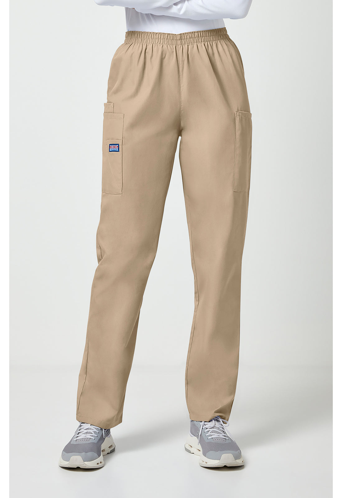 Cherokee Workwear Originals Natural Rise Tapered Pull-On Cargo Scrub Pants