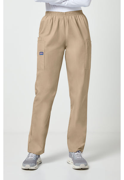 Cherokee Workwear Originals Natural Rise Tapered Pull-On Cargo Scrub Pants