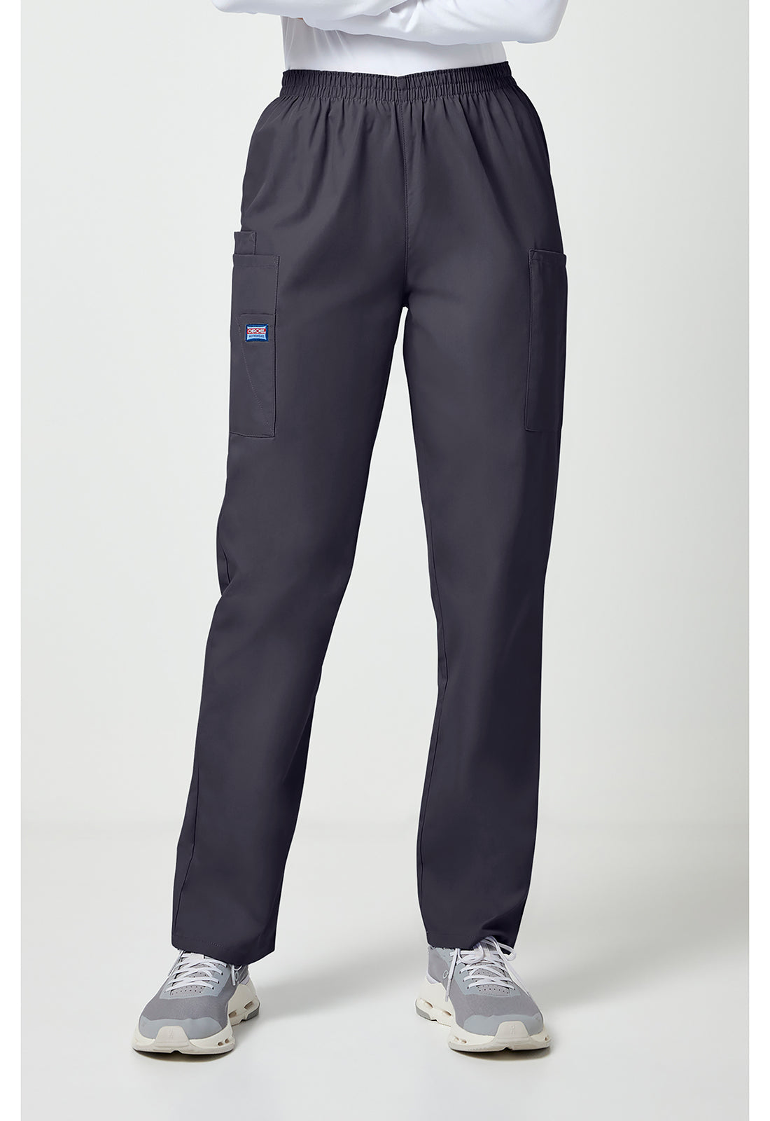 Cherokee Workwear Originals Natural Rise Tapered Pull-On Cargo Scrub Pants