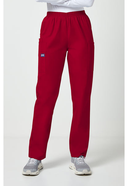 Cherokee Workwear Originals Natural Rise Tapered Pull-On Cargo Scrub Pants