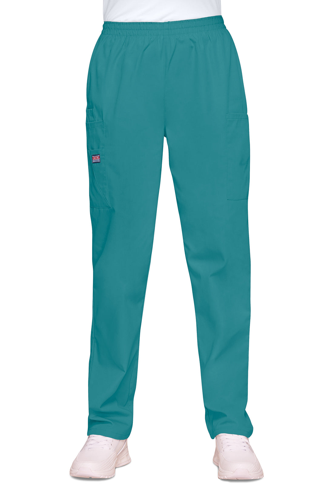 Cherokee Workwear Originals Natural Rise Tapered Pull-On Cargo Scrub Pants