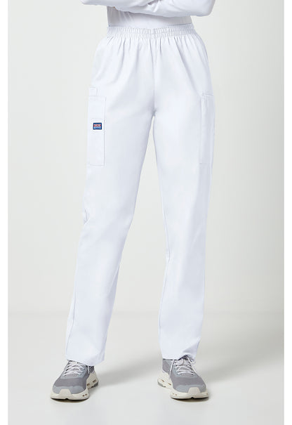 Cherokee Workwear Originals Natural Rise Tapered Pull-On Cargo Scrub Pants