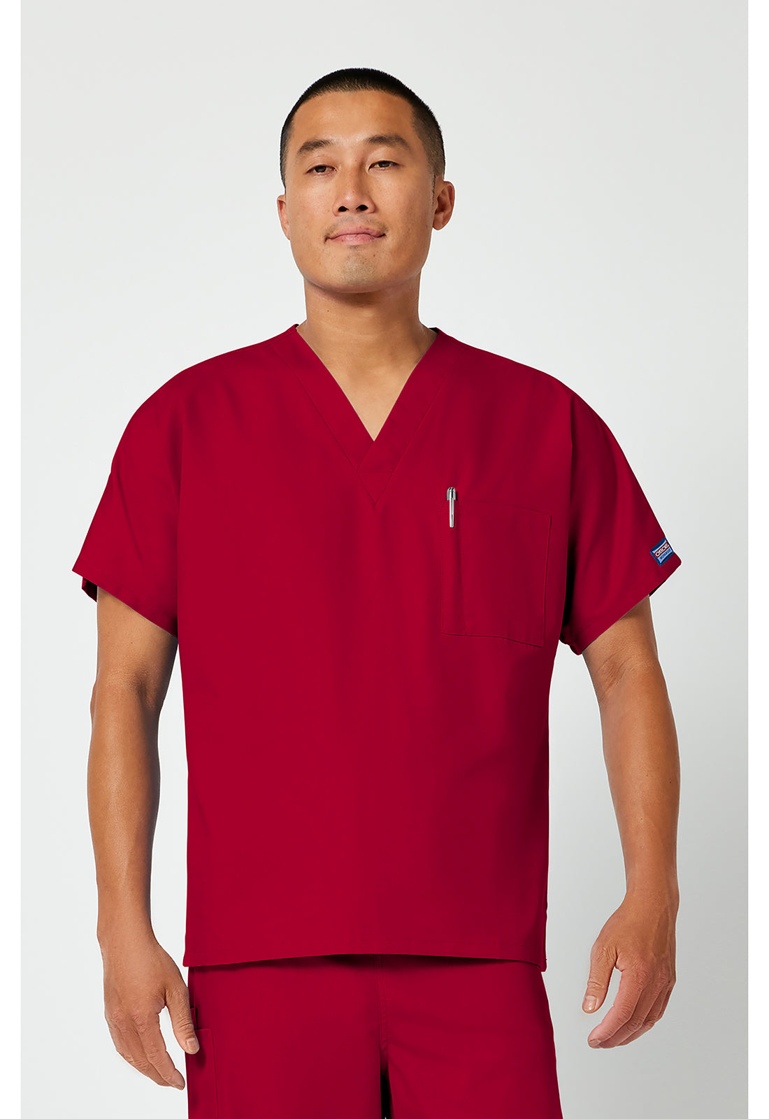 Cherokee Workwear Originals Unisex V-Neck 1-Pocket Tuck In Tunic Scrub Top