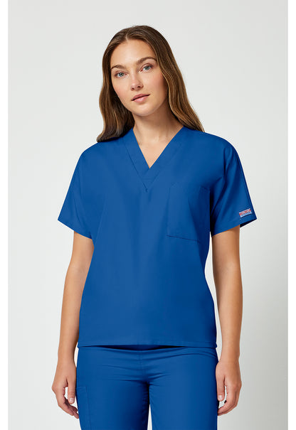 Cherokee Workwear Originals Unisex V-Neck 1-Pocket Tuck In Tunic Scrub Top