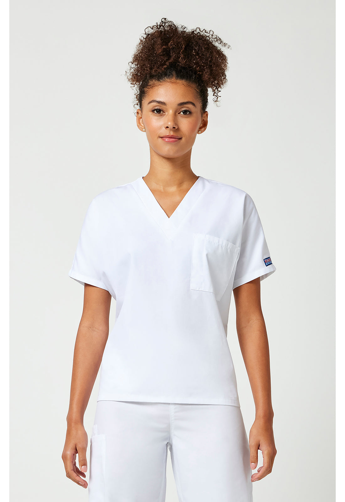 Cherokee Workwear Originals Unisex V-Neck 1-Pocket Tuck In Tunic Scrub Top