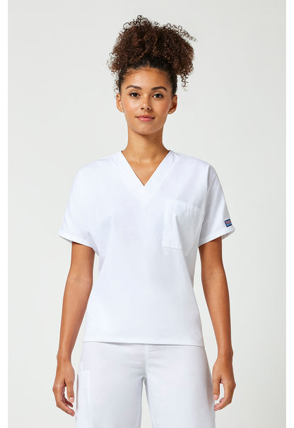 Cherokee Workwear Originals Unisex V-Neck 1-Pocket Tuck In Tunic Scrub Top