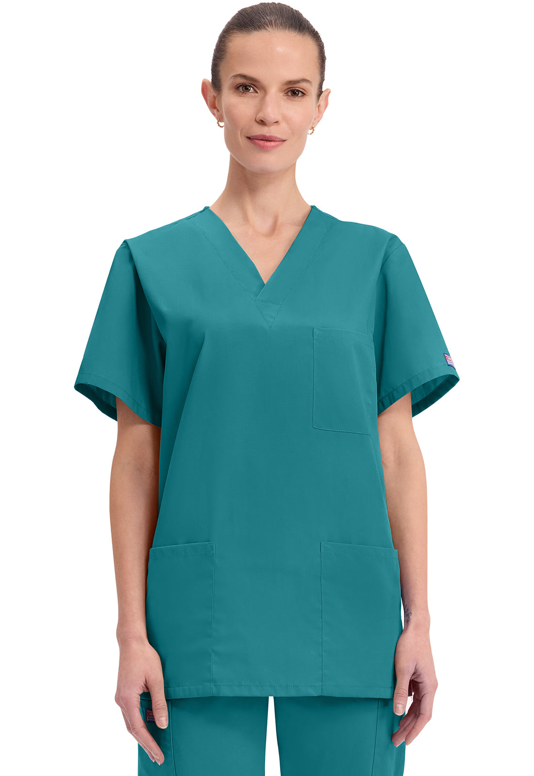Cherokee Workwear Originals Unisex V-Neck 3-Pocket Scrub Top