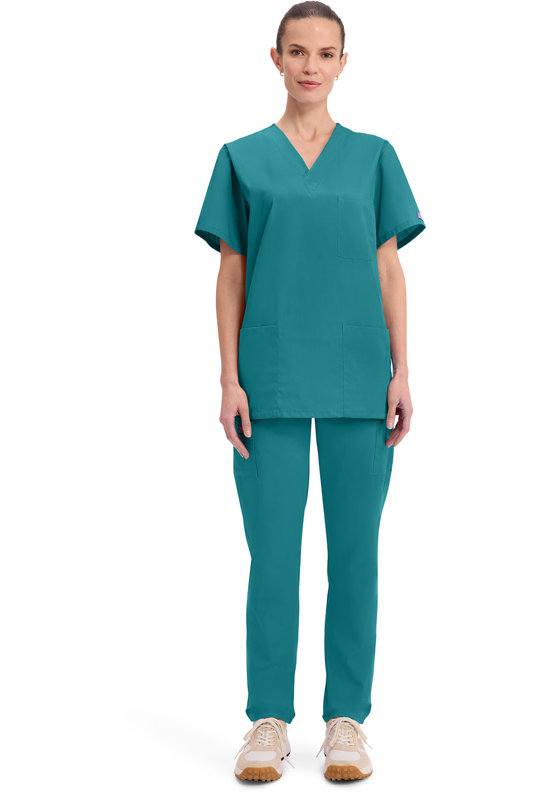 Cherokee Workwear Originals Unisex V-Neck 3-Pocket Scrub Top