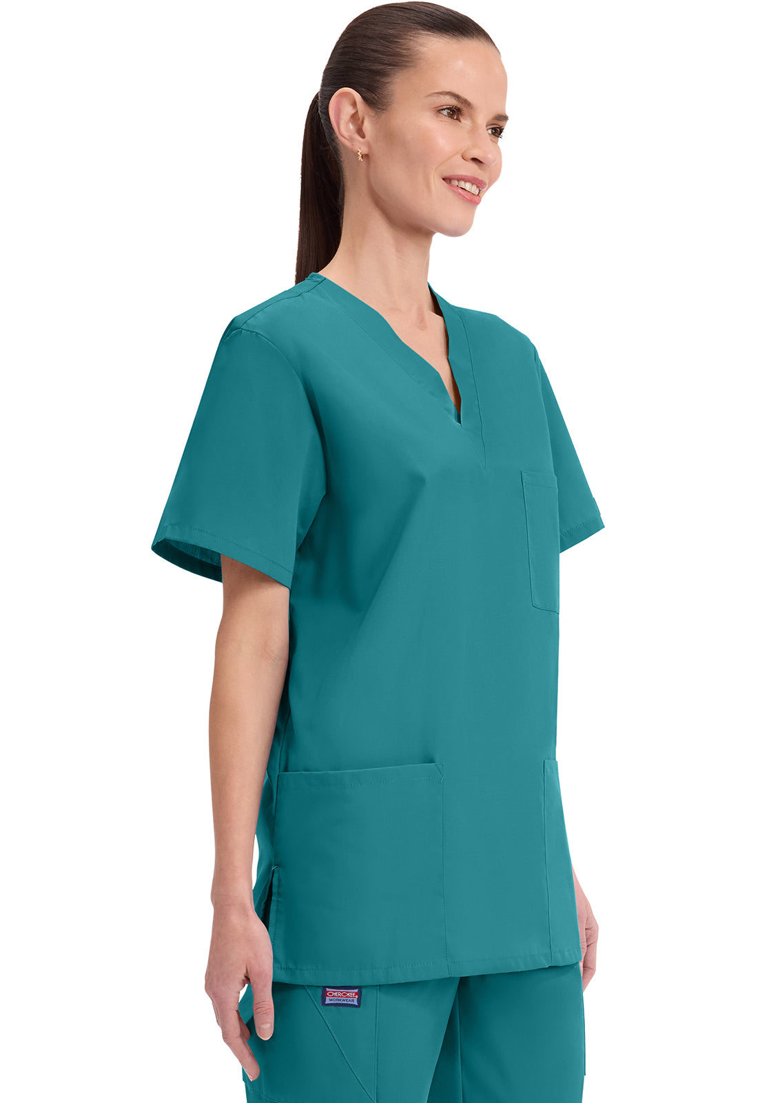 Cherokee Workwear Originals Unisex V-Neck 3-Pocket Scrub Top