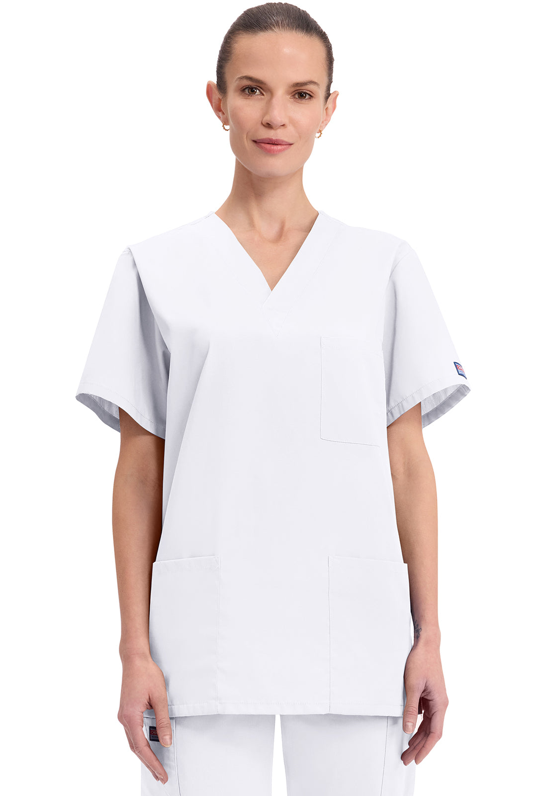 Cherokee Workwear Originals Unisex V-Neck 3-Pocket Scrub Top