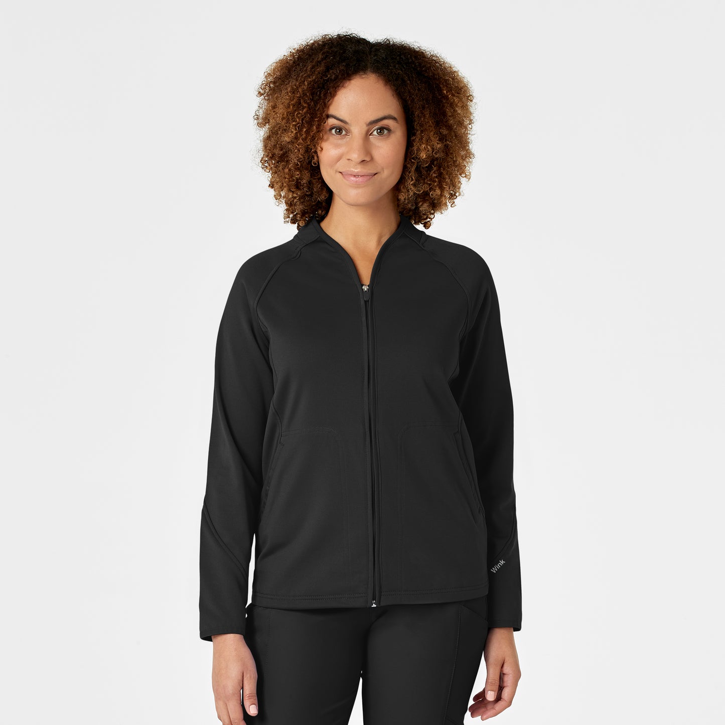 Wink Layers Fleece Full Zip Scrub Jacket