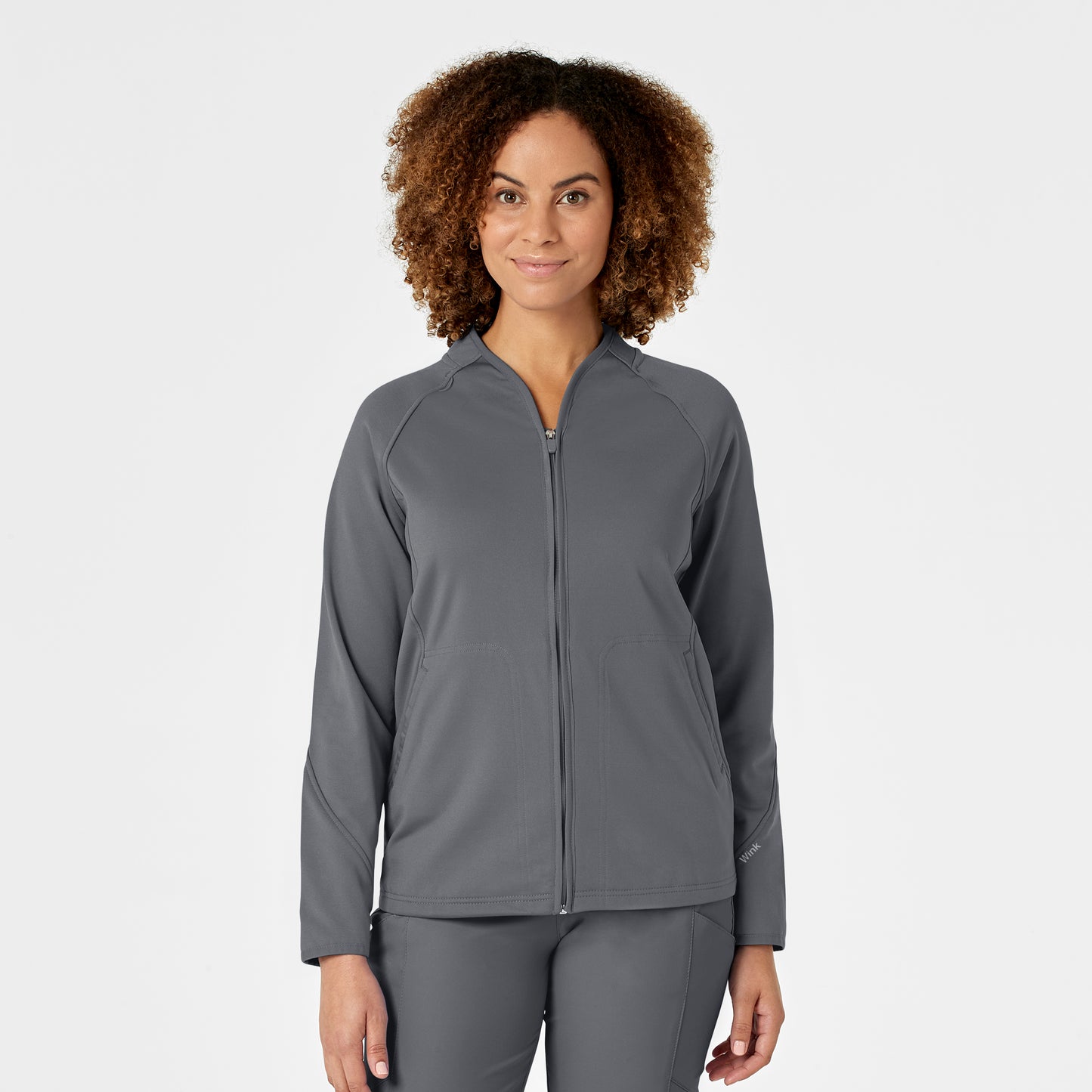 Wink Layers Fleece Full Zip Scrub Jacket