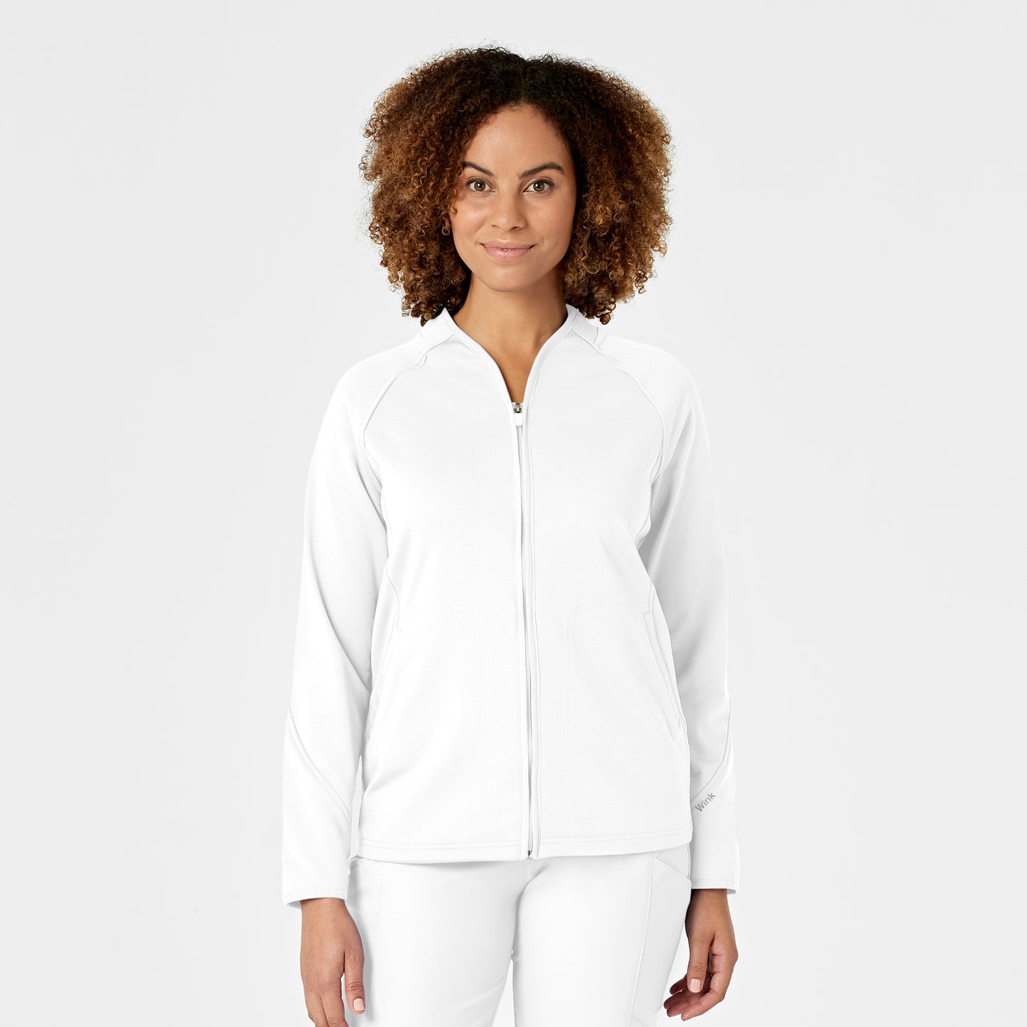 Wink Layers Fleece Full Zip Scrub Jacket