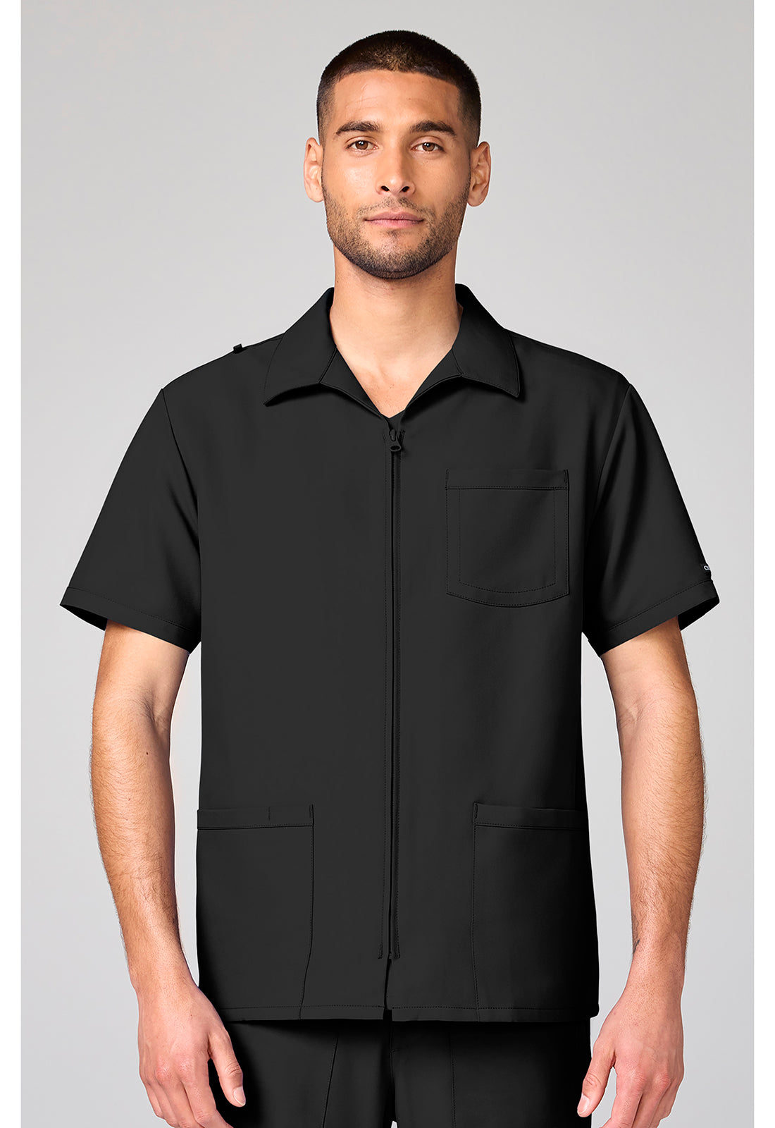Cherokee Workwear Originals Ultra Mens Full Zip Scrub Top