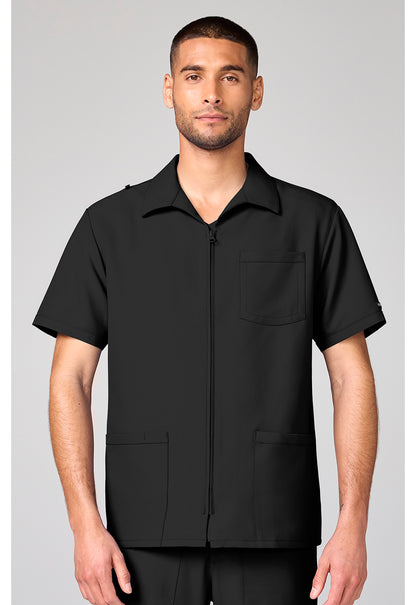 Cherokee Workwear Originals Ultra Mens Full Zip Scrub Top