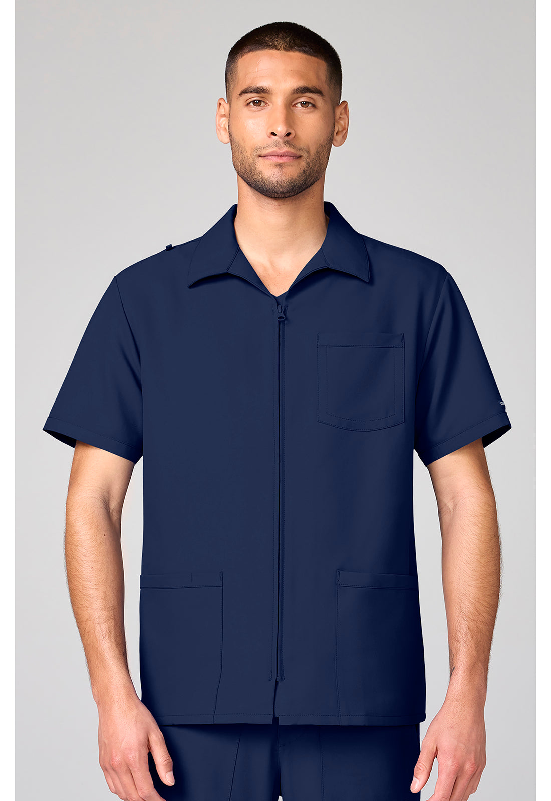 Cherokee Workwear Originals Ultra Mens Full Zip Scrub Top