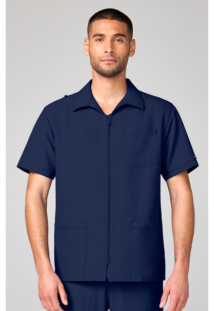 Cherokee Workwear Originals Ultra Mens Full Zip Scrub Top